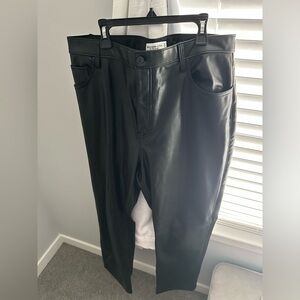 Abercrombie & Fitch Black Leather Women’s Pants